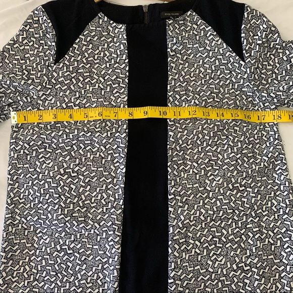 River Island Black and White Pattern Shift Dress, UK6 - Picture 6 of 14